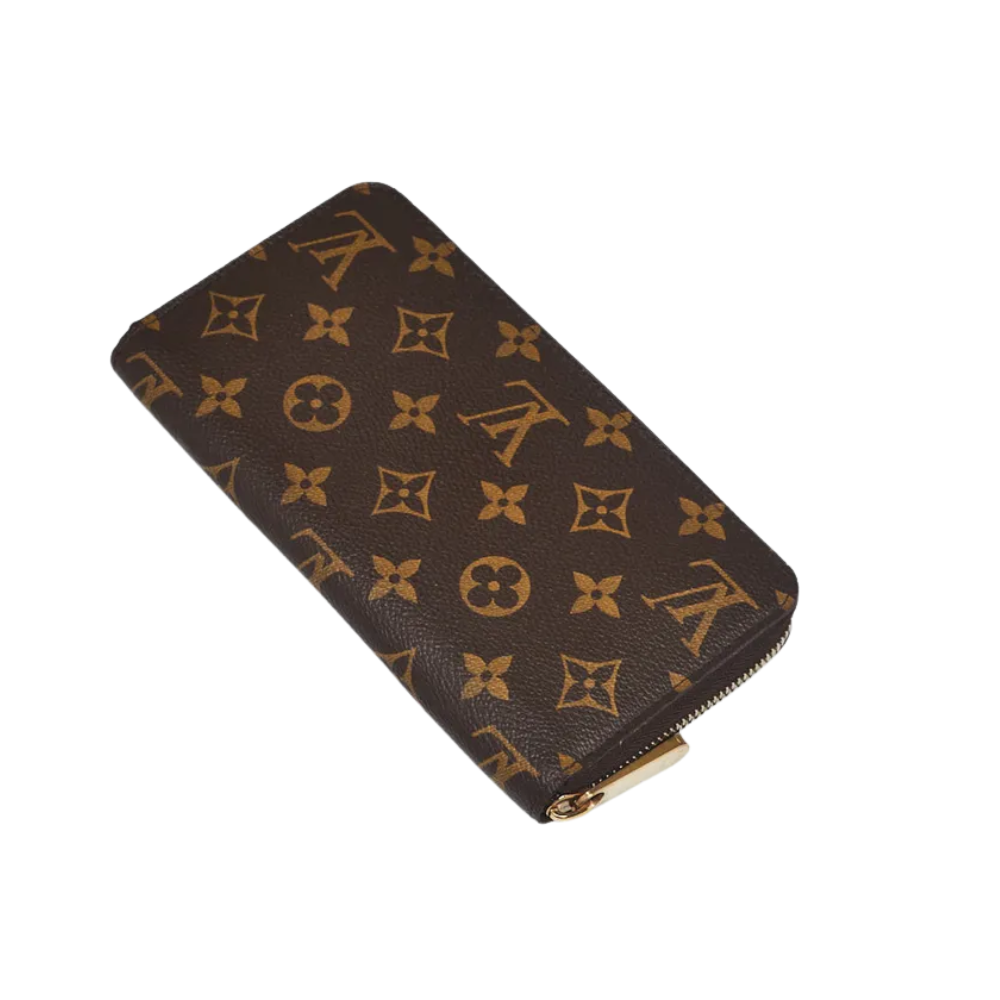Louis Vuitton Long Style Monogram Canvas and Leather Owl Zippy Wallet