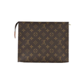 Louis Vuitton Toiletry Pouch 26 Brown Monogram Zip Closure