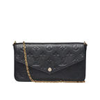 Louis Vuitton Félicie GM Pochette Black Monogram Empreinte Leather Bag