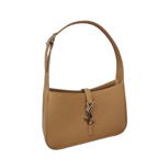 Le 5 À 7 Calfskin Brown Leather Hobo Bag with Signature Hook Closure