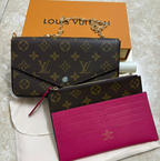 Louis Vuitton Félicie Pochette Monogram Canvas Rose Pink Crossbody Bag