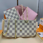 Louis Vuitton Pochette Félicie Damier Azur Canvas Shoulder Bag