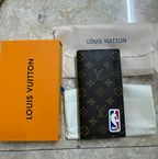 Louis Vuitton Brazza LV x NBA Pocket Organizer Limited Edition NBA Patch Wallet
