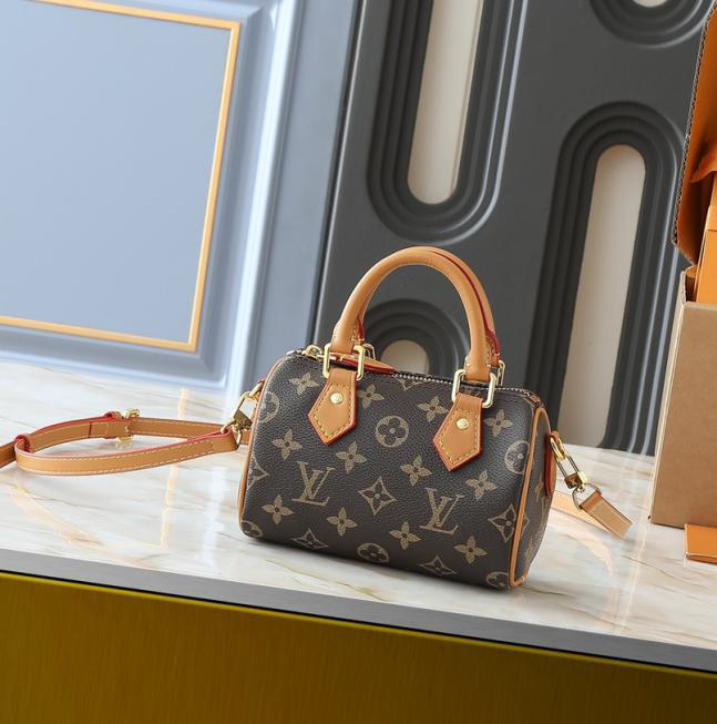 Louis Vuitton Nano Speedy Monogram Canvas HandBag
