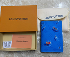 Louis Vuitton Pool Pocket Organizer Blue Passport Cover
