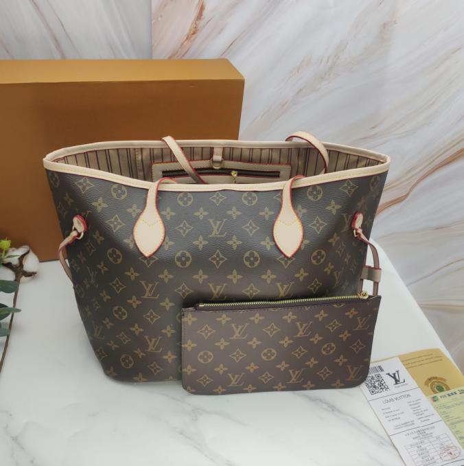 LV Neverfull MM monogram Canvas Tote Bag