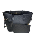 LV Neverfull MM Monogram Empreinte Black Tote Bag