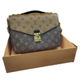 LV Pochette Pochette Métis Reverse Monogram Black Brown canvas style Handbag