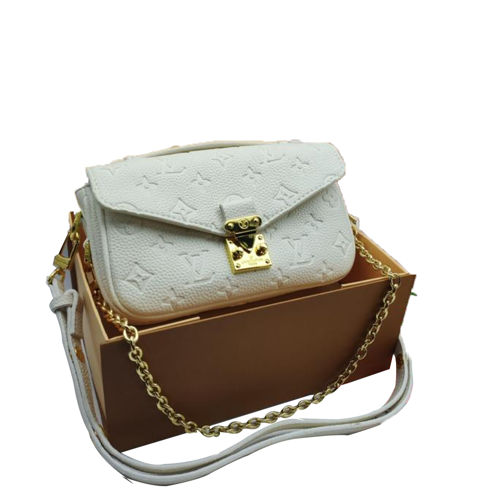 LV Pochette Métis Monogram Embossed Ash Gray Empreinte Bag