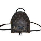 LV Reverse Monogram Canvas Palm Springs Black Mini Backpack