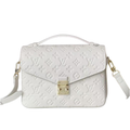 LV Pochette Métis Monogram Spanish White Leather Shoulder Bag