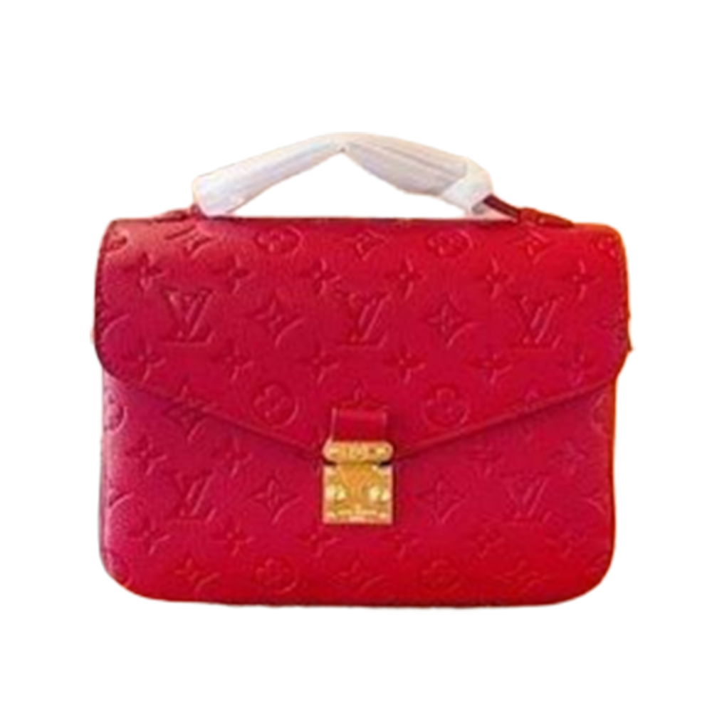 LV Pochette Métis Monogram Spanish Crimson Red Leather HandBag